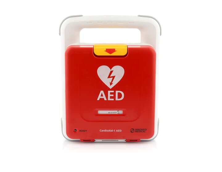 CardioAid‑1 AED Defibrillator – 360°-Ansicht